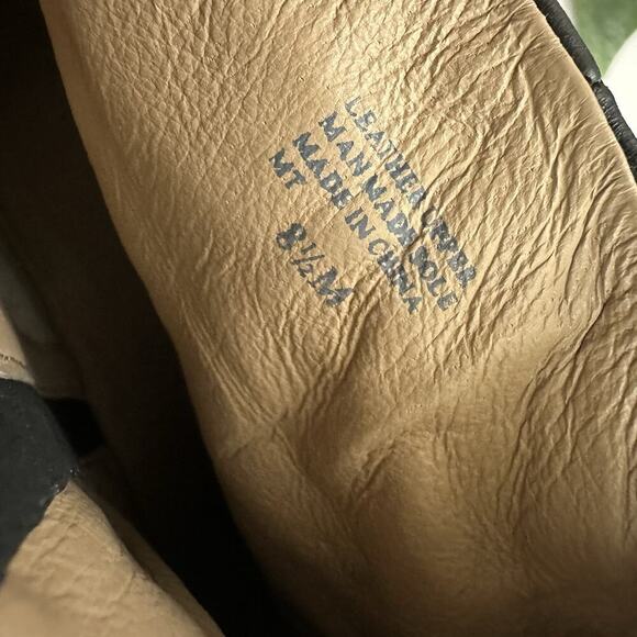 Bettye Muller Womens Ankle Boots Booties Size 8.5 New Black Leather Block Heel - Picture 9 of 10